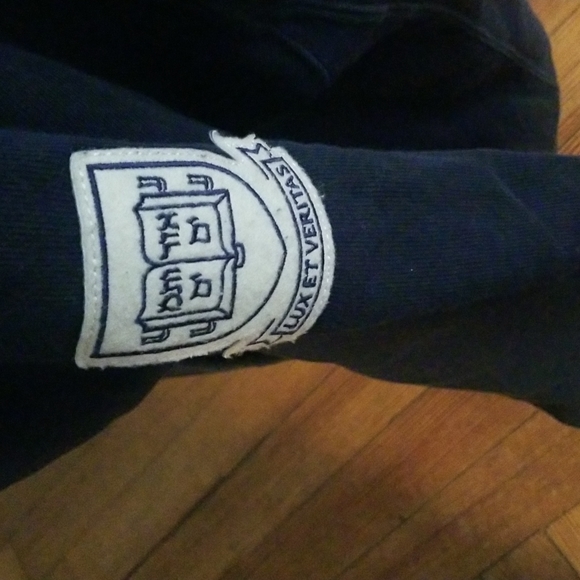 Yale, Champion, zippered, hooded, heavyweight sweatshirt, size XL, navy blue - Picture 5 of 6